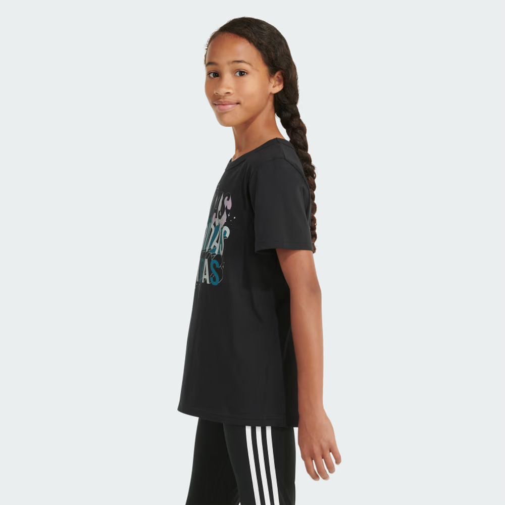 Adidas Kids Short Sleeve Regular Fit Tee Size L - Picture 6 of 9